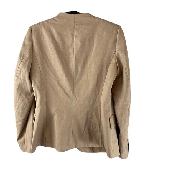 Zara Tan Single Button Blazer Jacket Size 8 Style 275334070440 - Picture 2 of 6